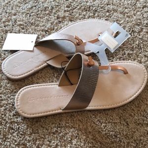 Blush colored sandals